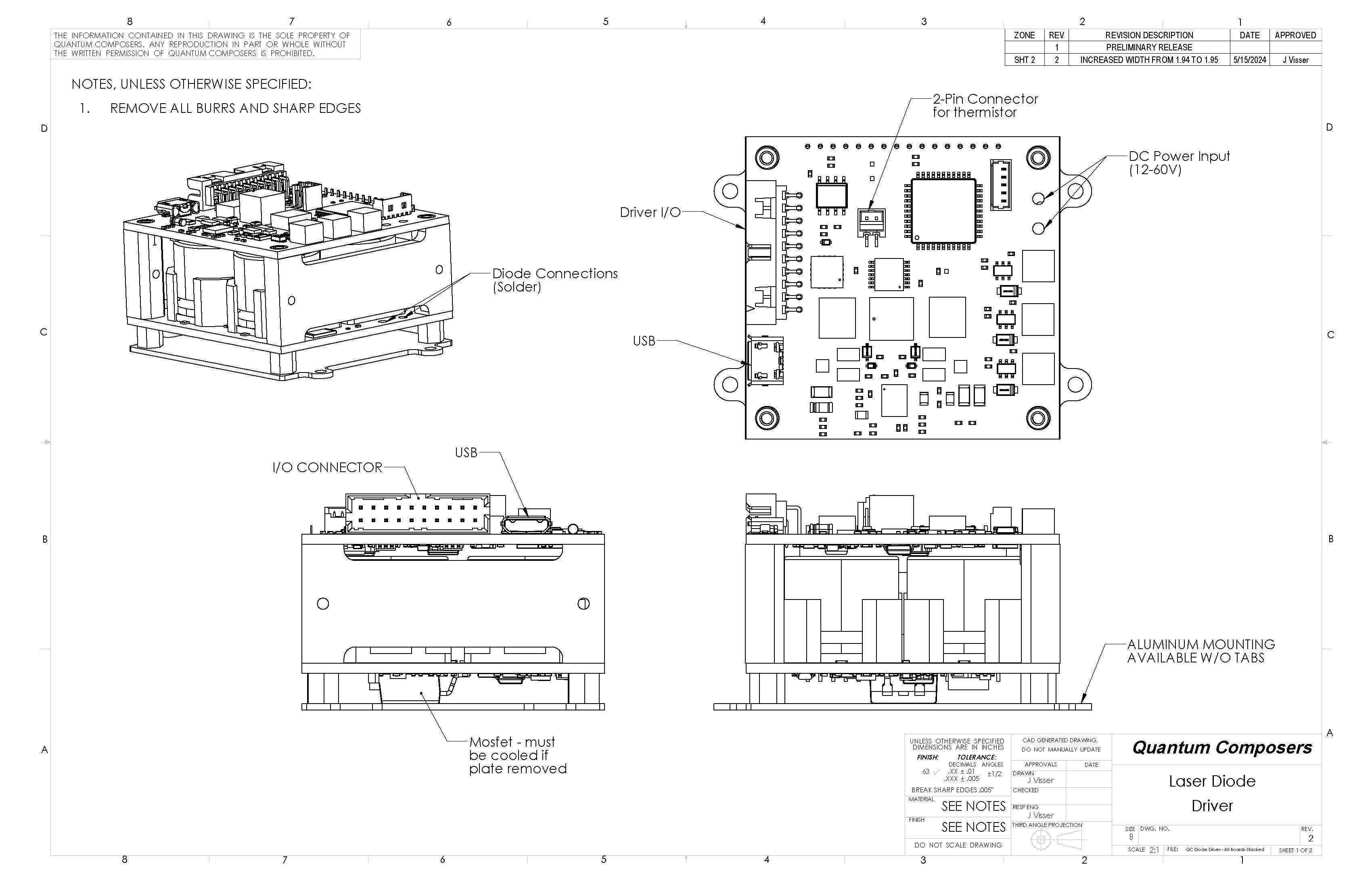 QC Diode Driver - All Boards-Stacked