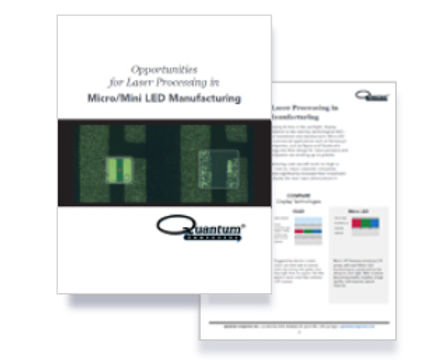 Laser Processing in MicroLED Manufacturing