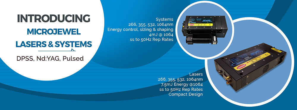 New! MiniJewel DPSS Nd:YAG Pulsed Lasers Now Available