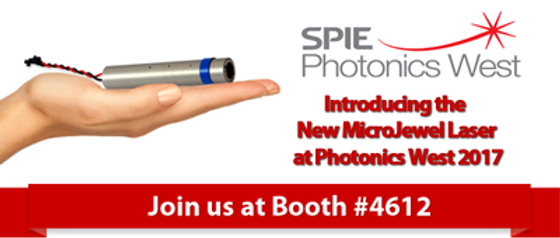 Introducing the New MicroJewel Laser at Photonics West 2017!